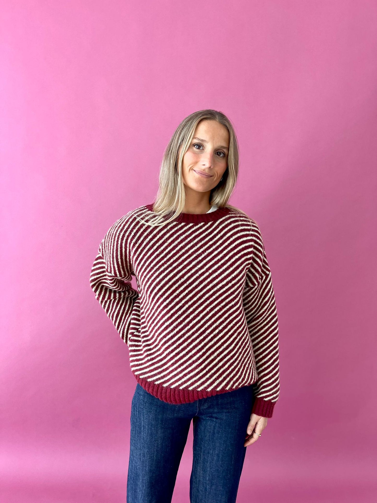 Jersey Laura Burgundy y Amarillo