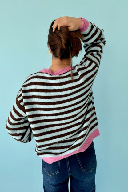 Jersey Pia Marrón y Azul