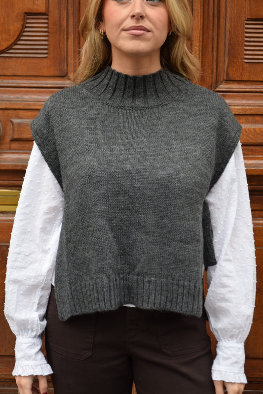 Chaleco Julieta Gris