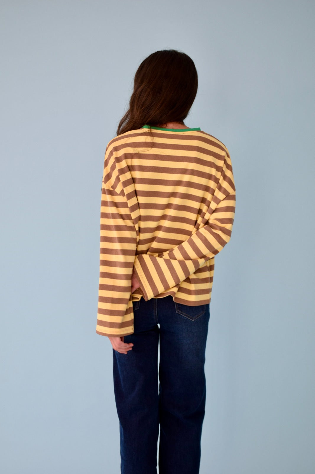 Núria Yellow and Brown T-shirt