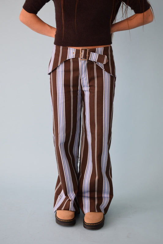 Jeans Tere Azul y Marrón