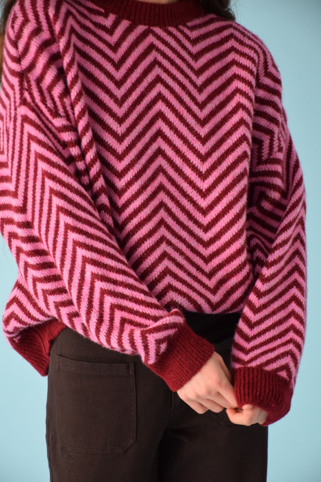 Leonor Burgundy and Pink Jersey