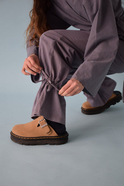 Pantalón Alea Vichy Azul y Marrón