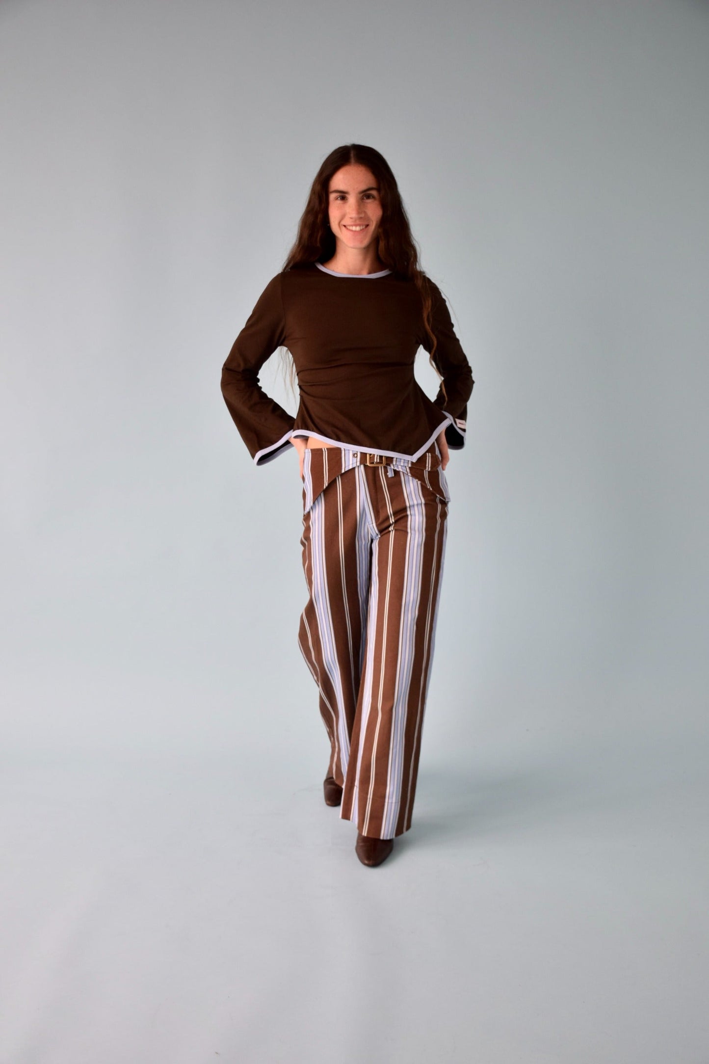 Tere Jeans Blue and Brown