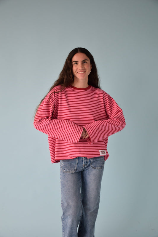 Camiseta Mar Rojo y Rosa