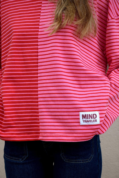 Camiseta Mariona Rojo y Rosa