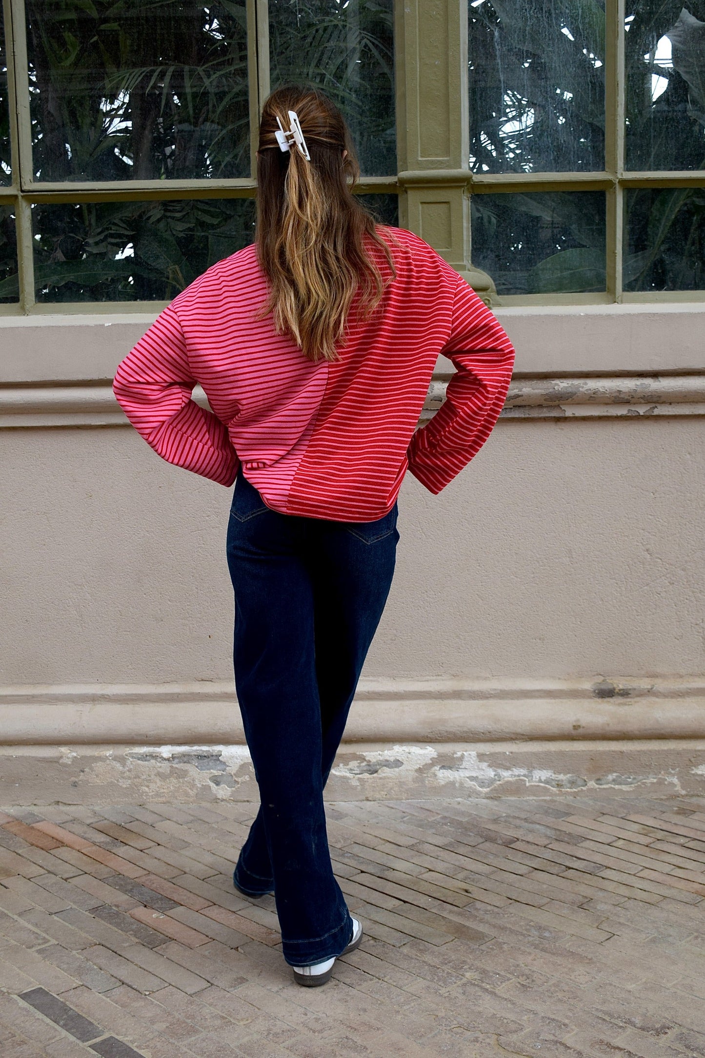 Camiseta Mariona Rojo y Rosa