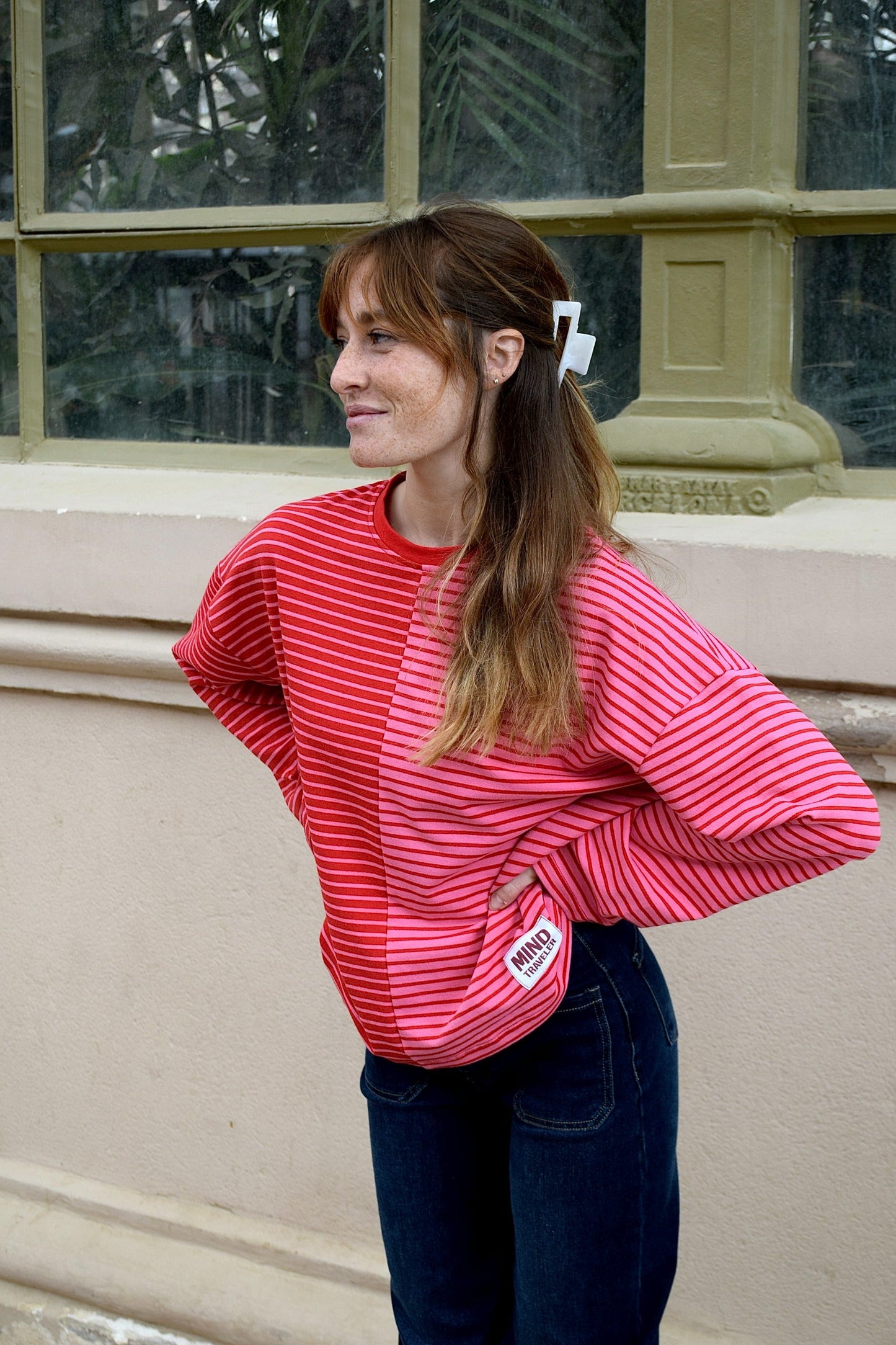 Camiseta Mariona Rojo y Rosa