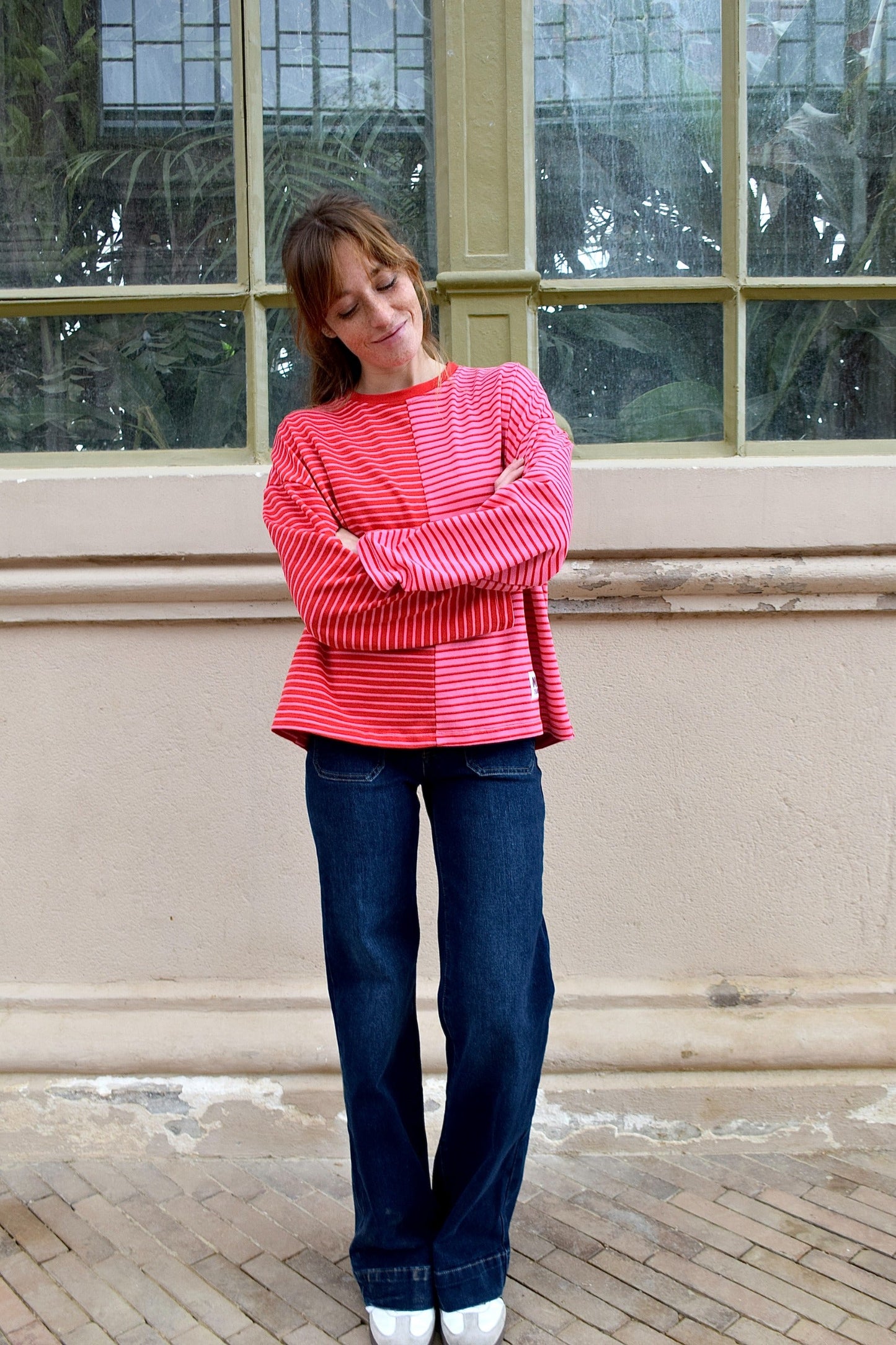 Camiseta Mariona Rojo y Rosa