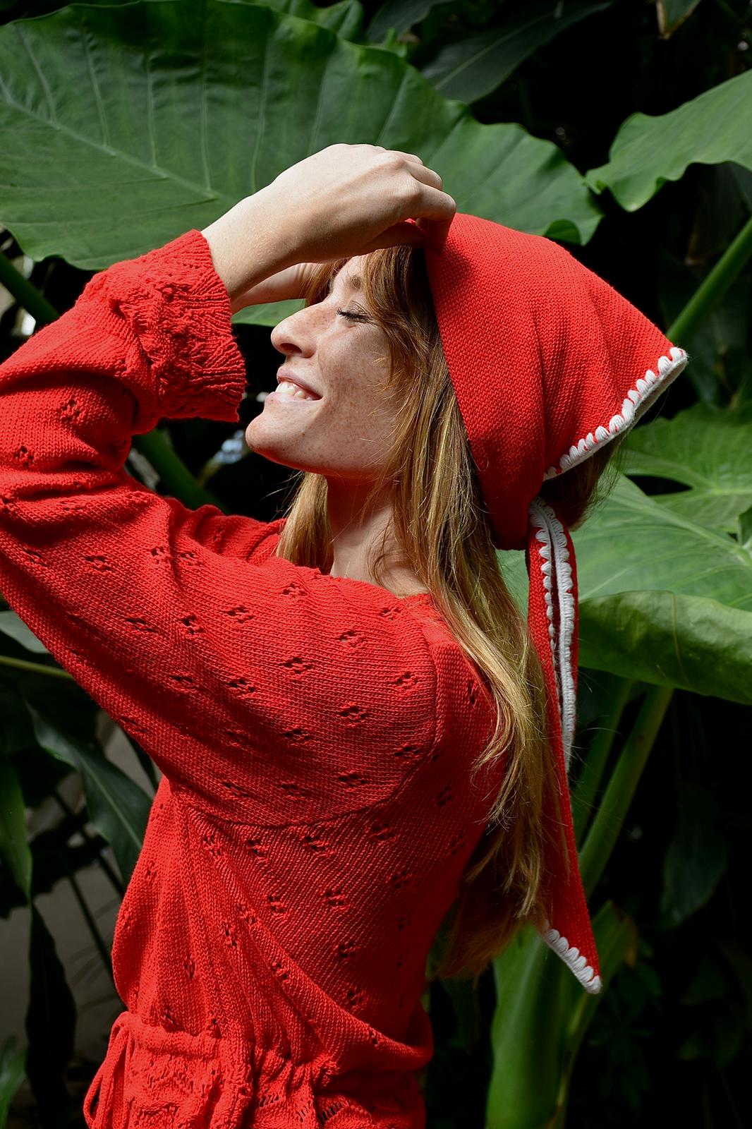 Cárdigan Josephine Rojo