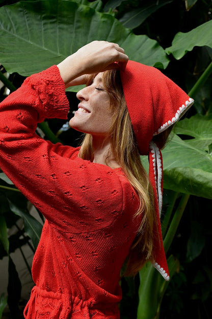 Cárdigan Josephine Rojo