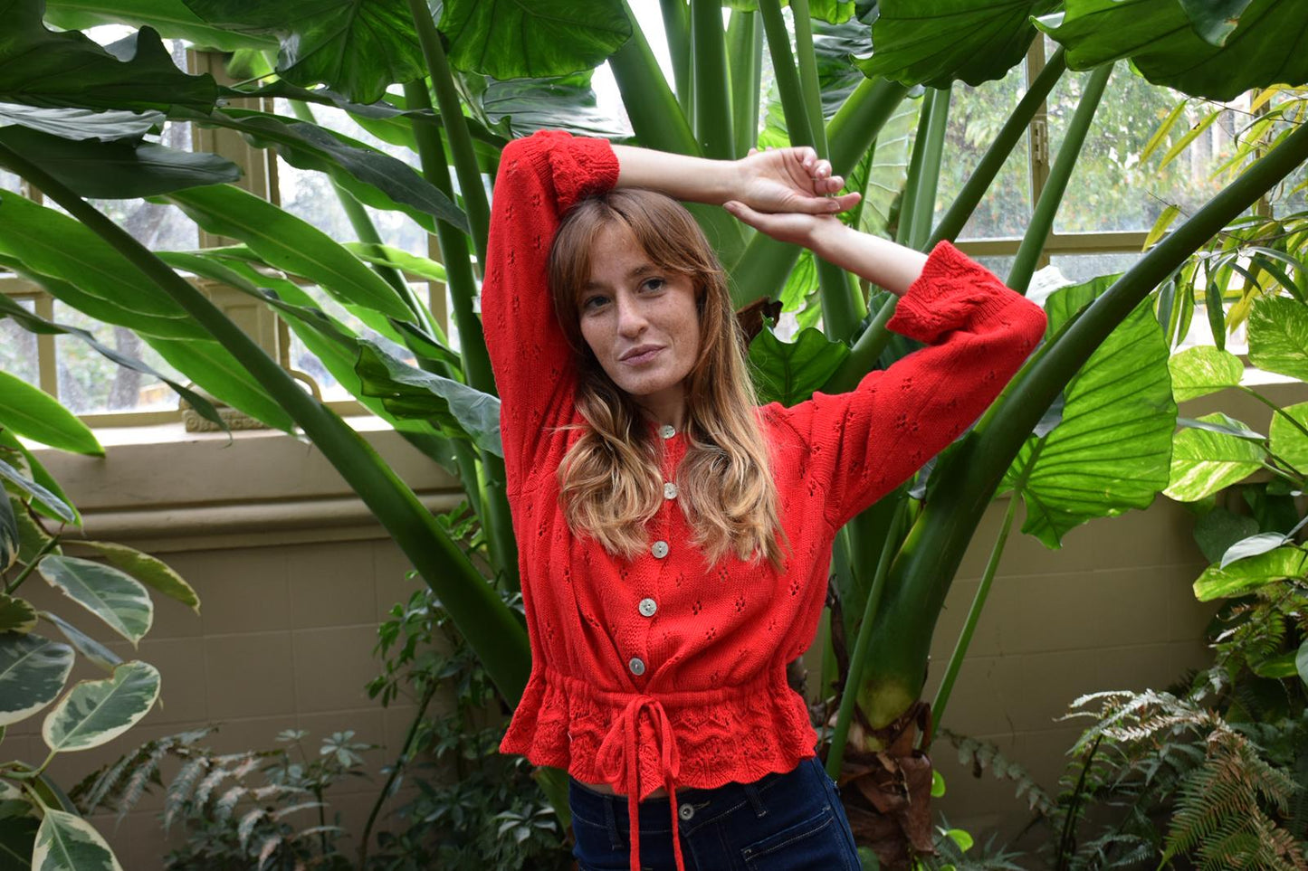 Cárdigan Josephine Rojo