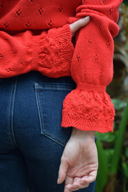 Cárdigan Josephine Rojo