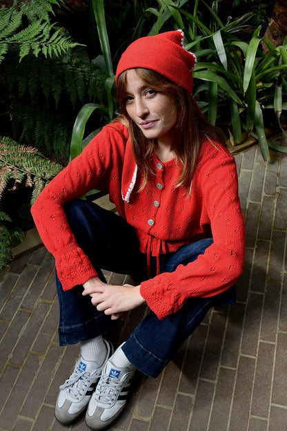 Cárdigan Josephine Rojo