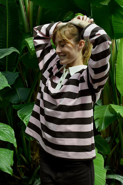 Polera Filipa Marrón y Rosa