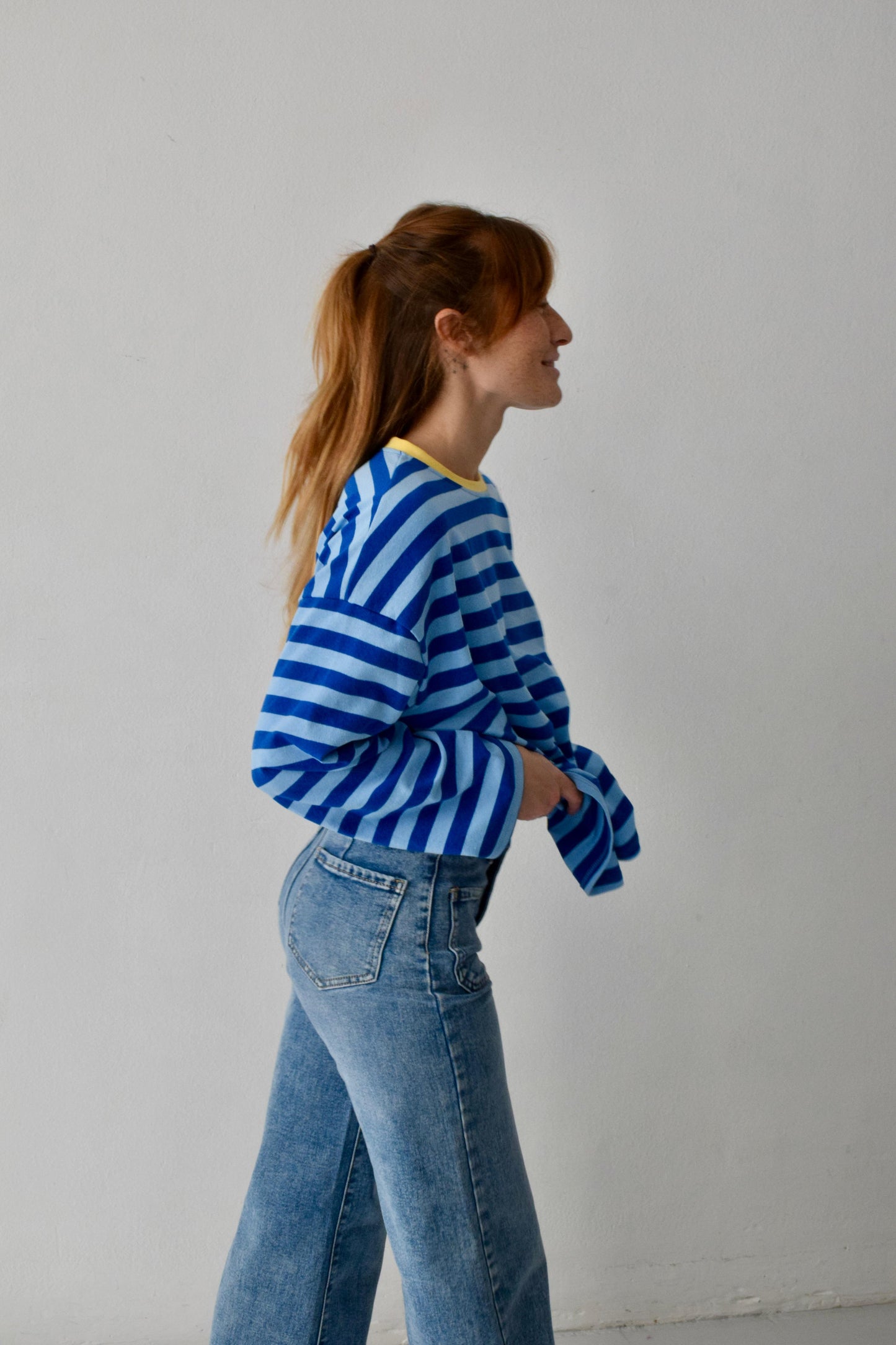 Núria Blue and Yellow T-shirt