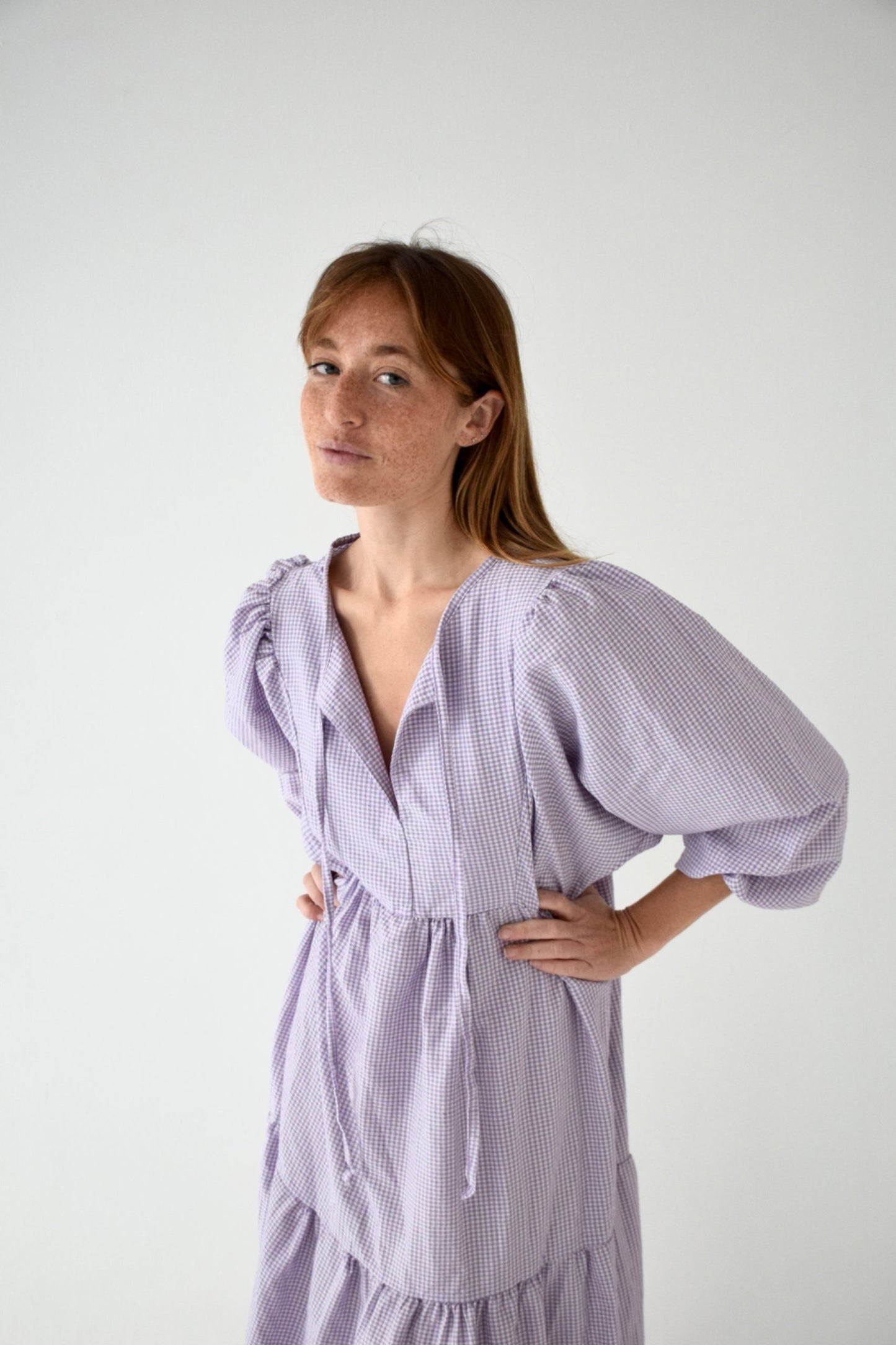 Gabriela Violet Dress