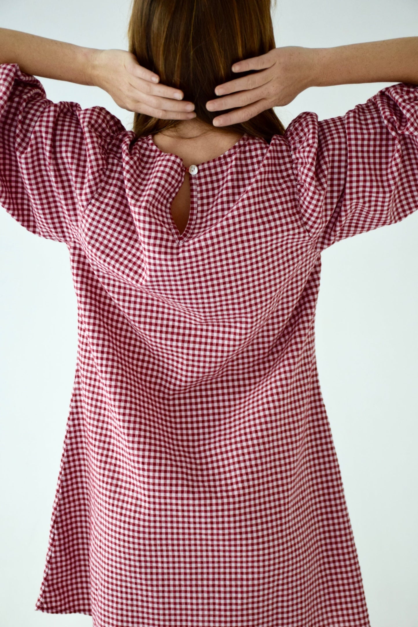 Mirela Burgundy Dress