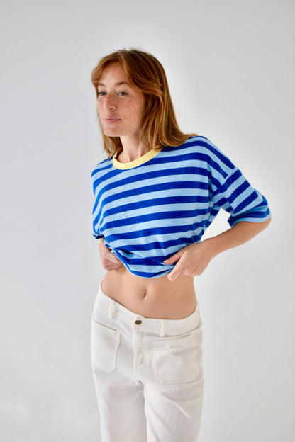 Nunu Light Blue and Blue T-Shirt