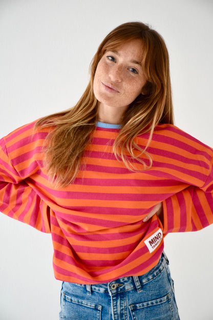 Núria Fuchsia and Orange T-Shirt