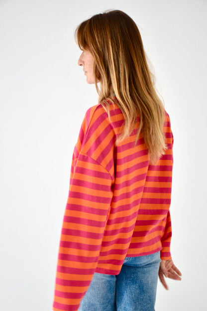 Núria Fuchsia and Orange T-Shirt