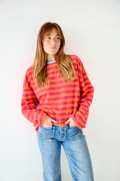 Núria Fuchsia and Orange T-Shirt