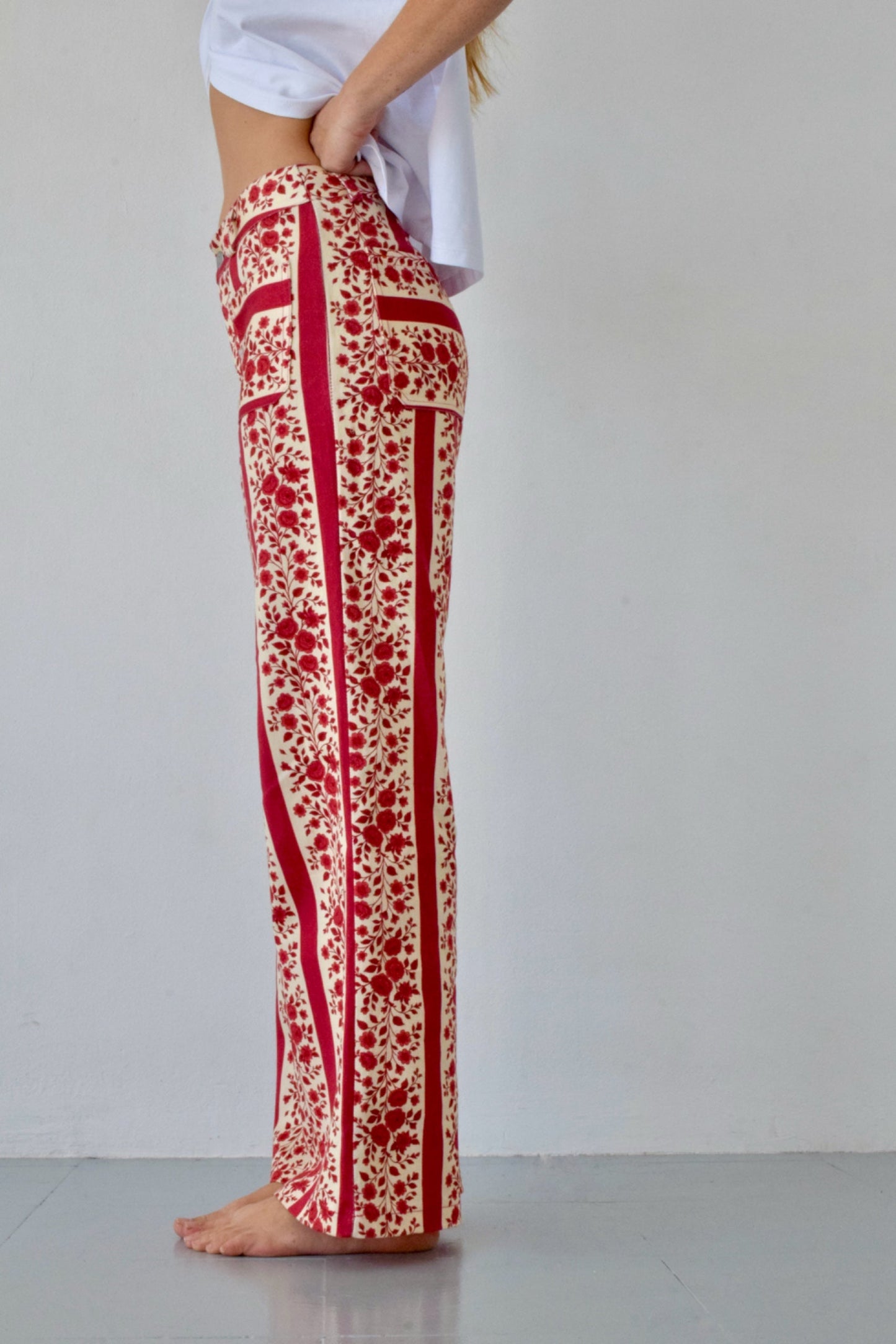 Valeria Flores Red Jeans