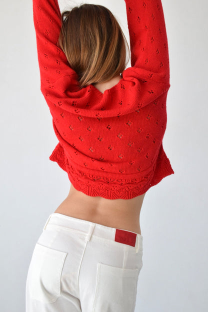 Cárdigan Josephine Rojo