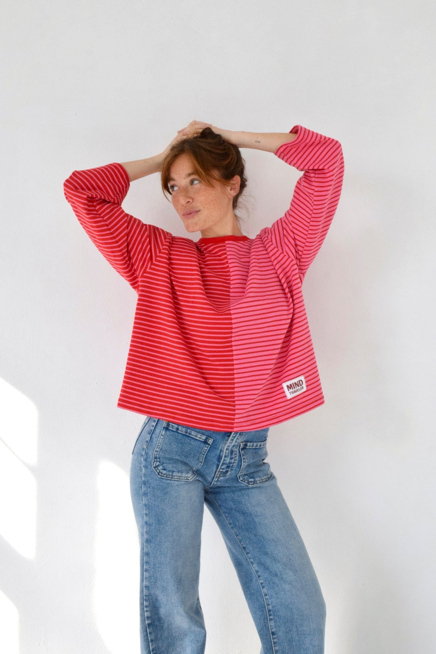Camiseta Mariona Rojo y Rosa