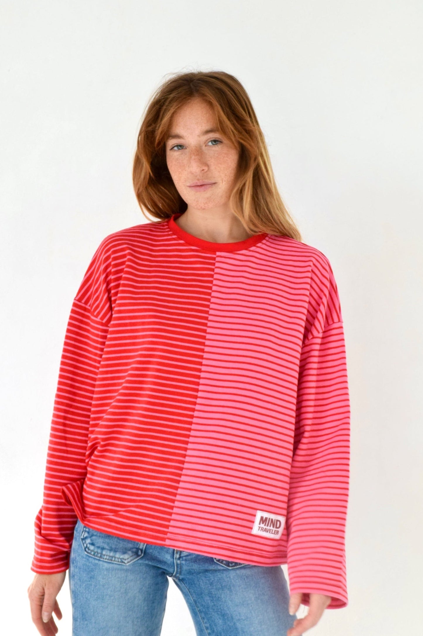 Camiseta Mariona Rojo y Rosa