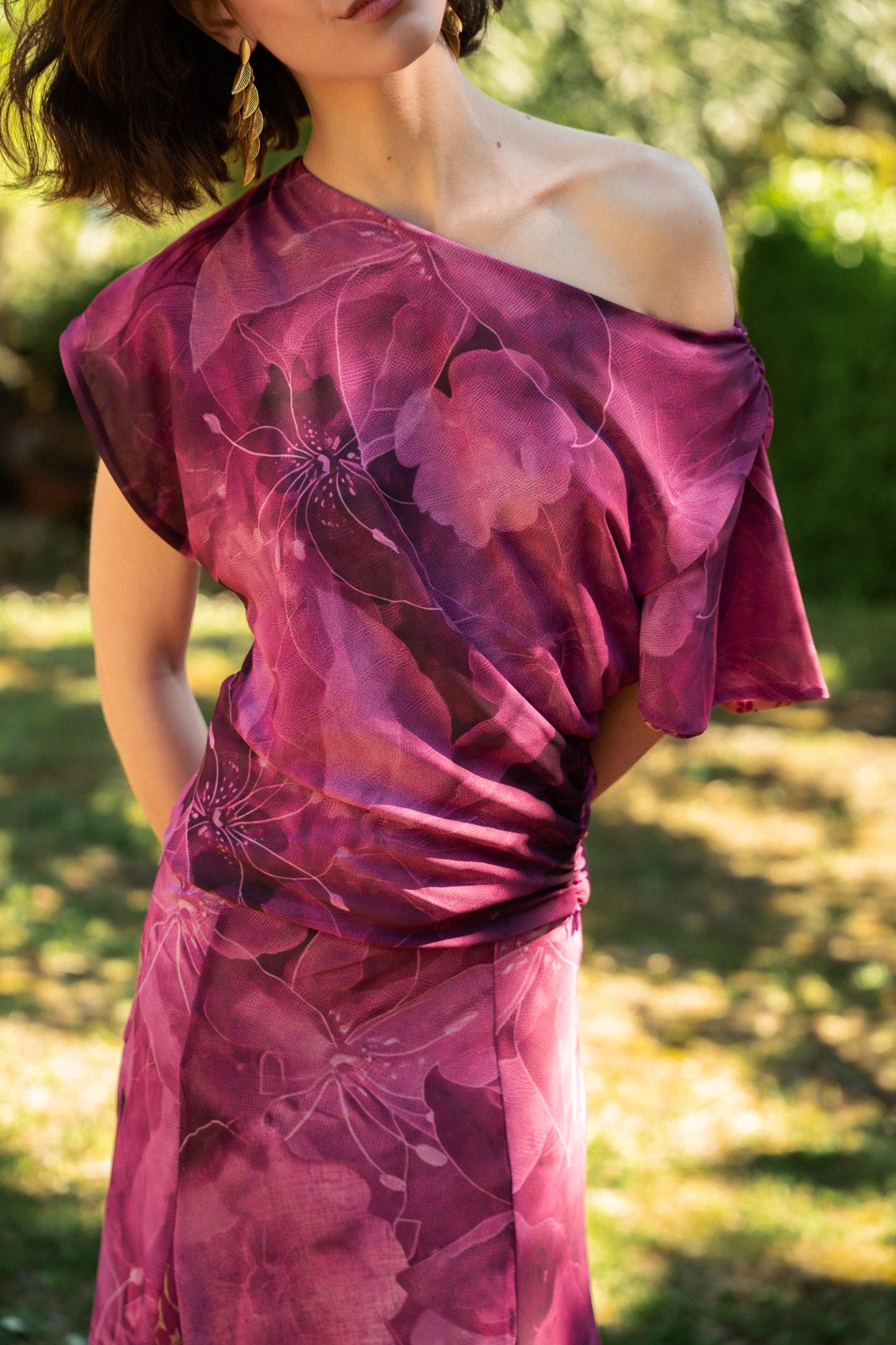 Jimena Buganvilla and Ochre Reversible Top