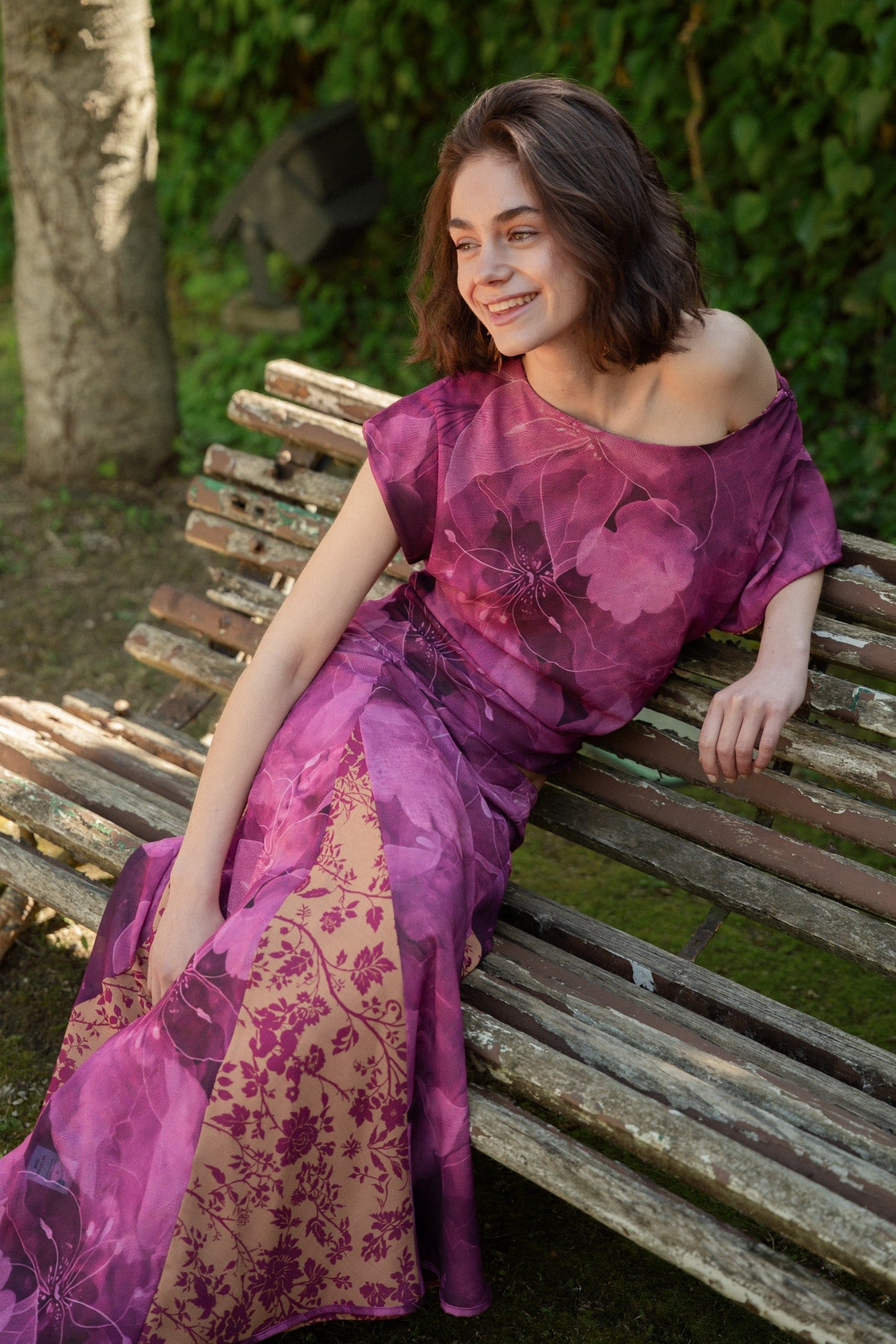 Jimena Buganvilla and Ochre Reversible Top