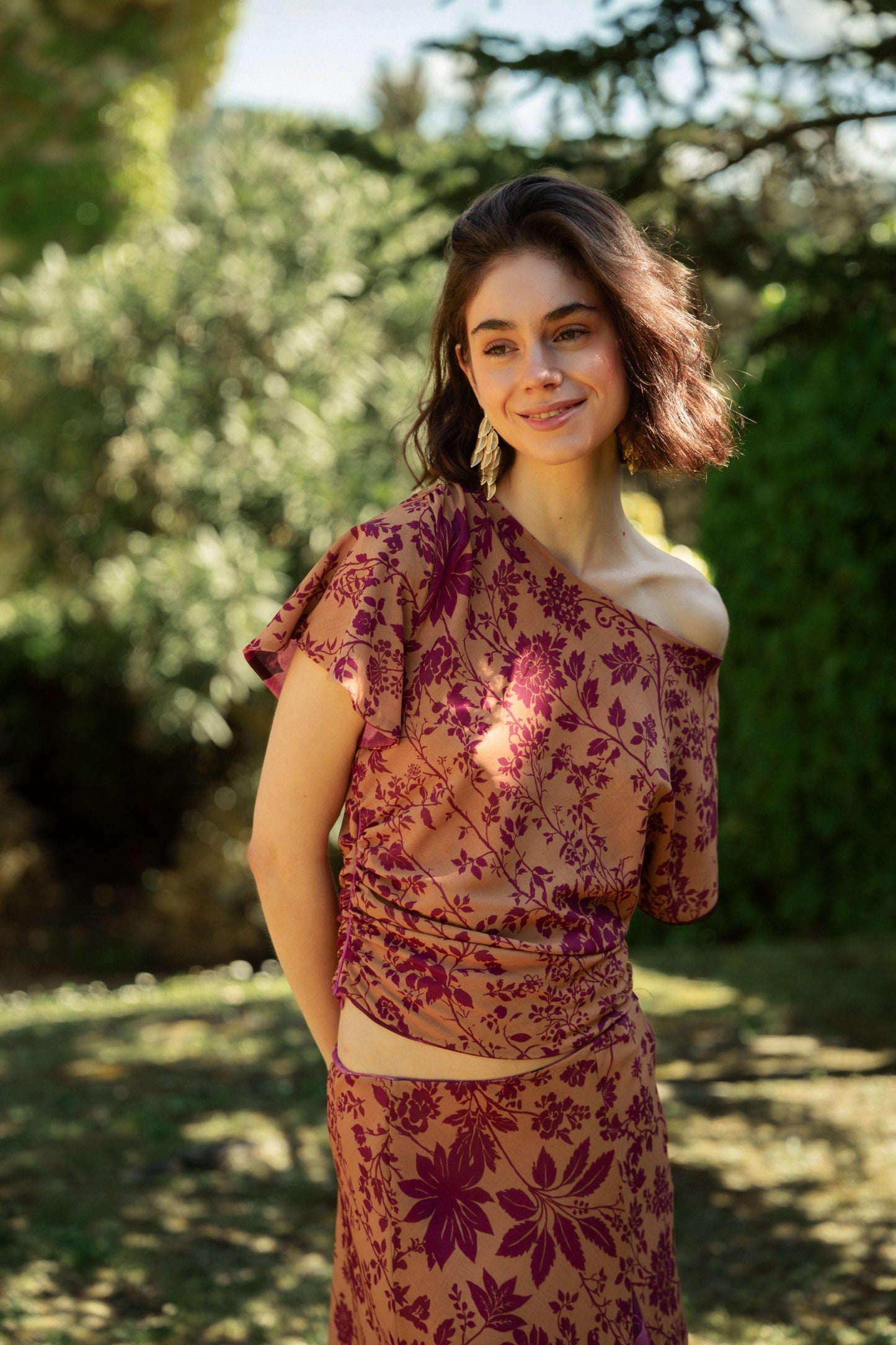 Jimena Buganvilla and Ochre Reversible Top