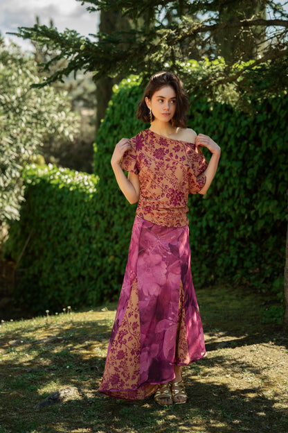 Jimena Buganvilla and Ochre Reversible Top