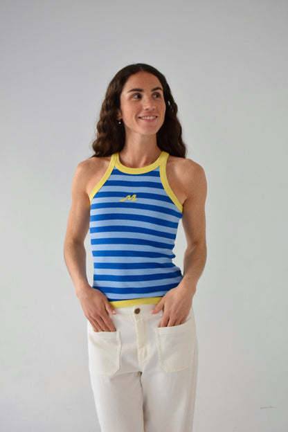 Nuri Celeste and Blue Top