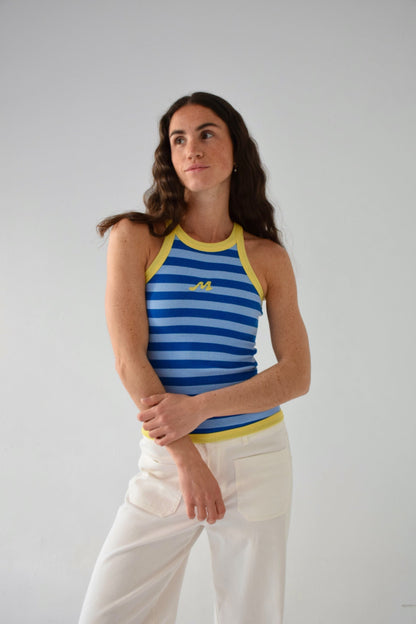 Nuri Celeste and Blue Top