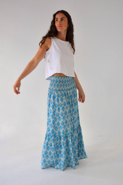 Mica Navy Skirt