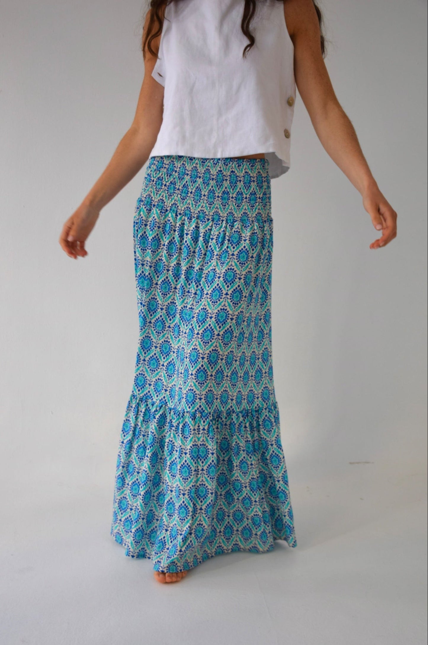 Mica Navy Skirt