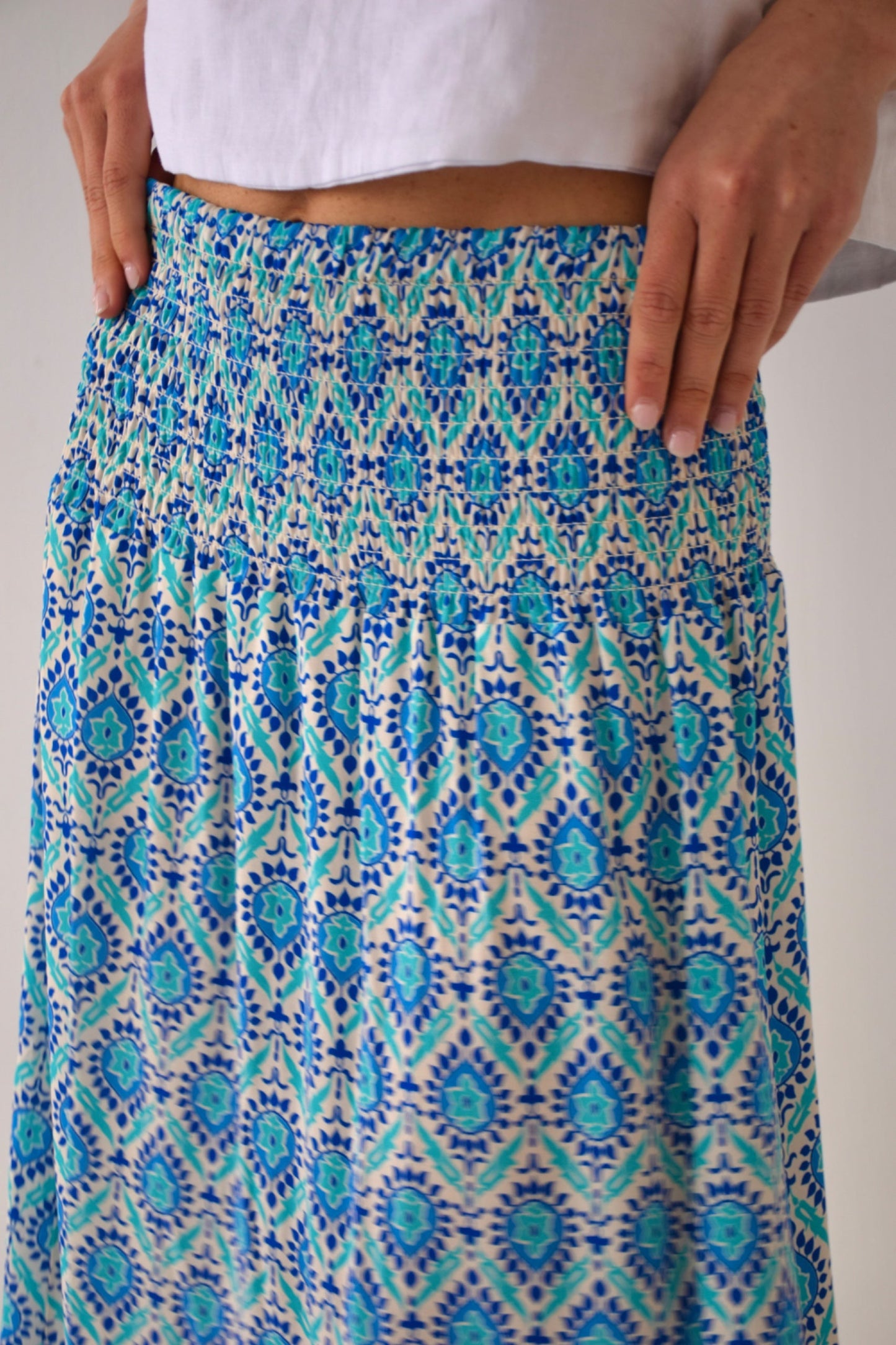 Mica Navy Skirt