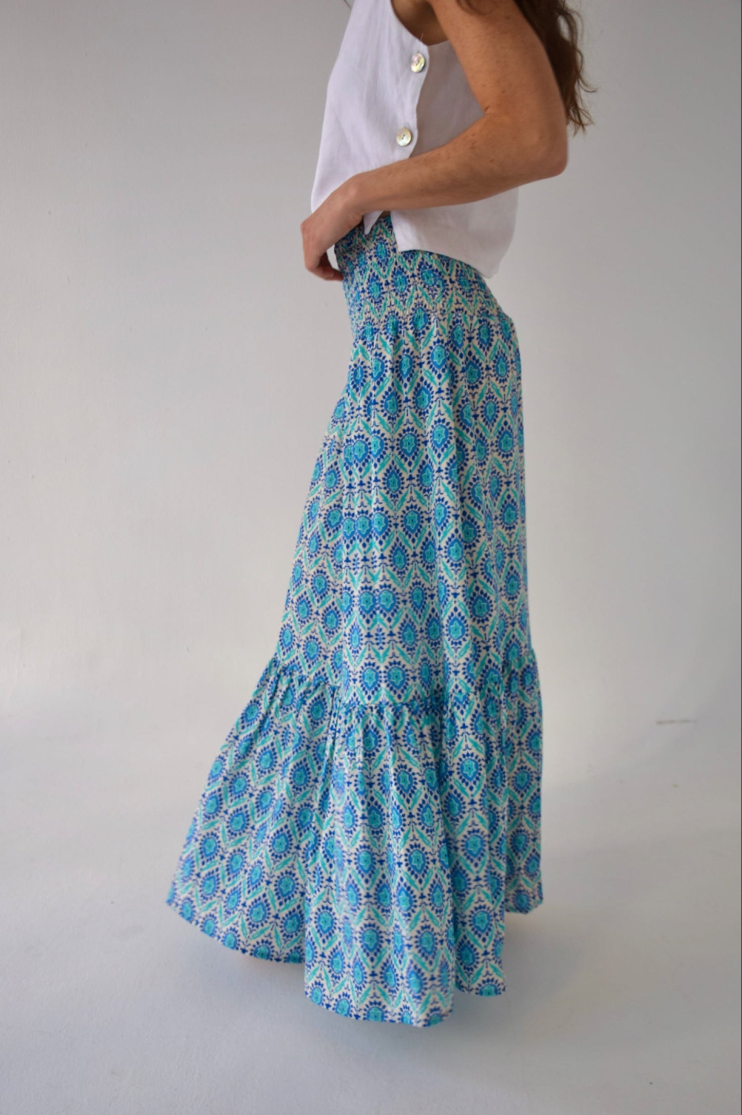 Mica Navy Skirt