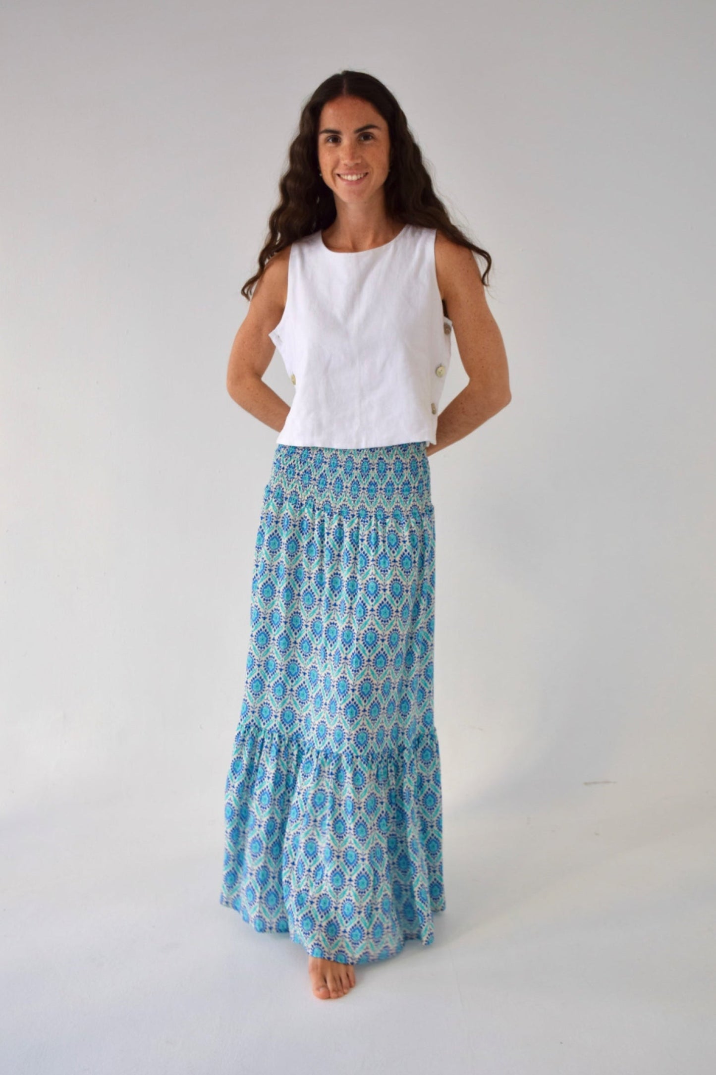 Mica Navy Skirt