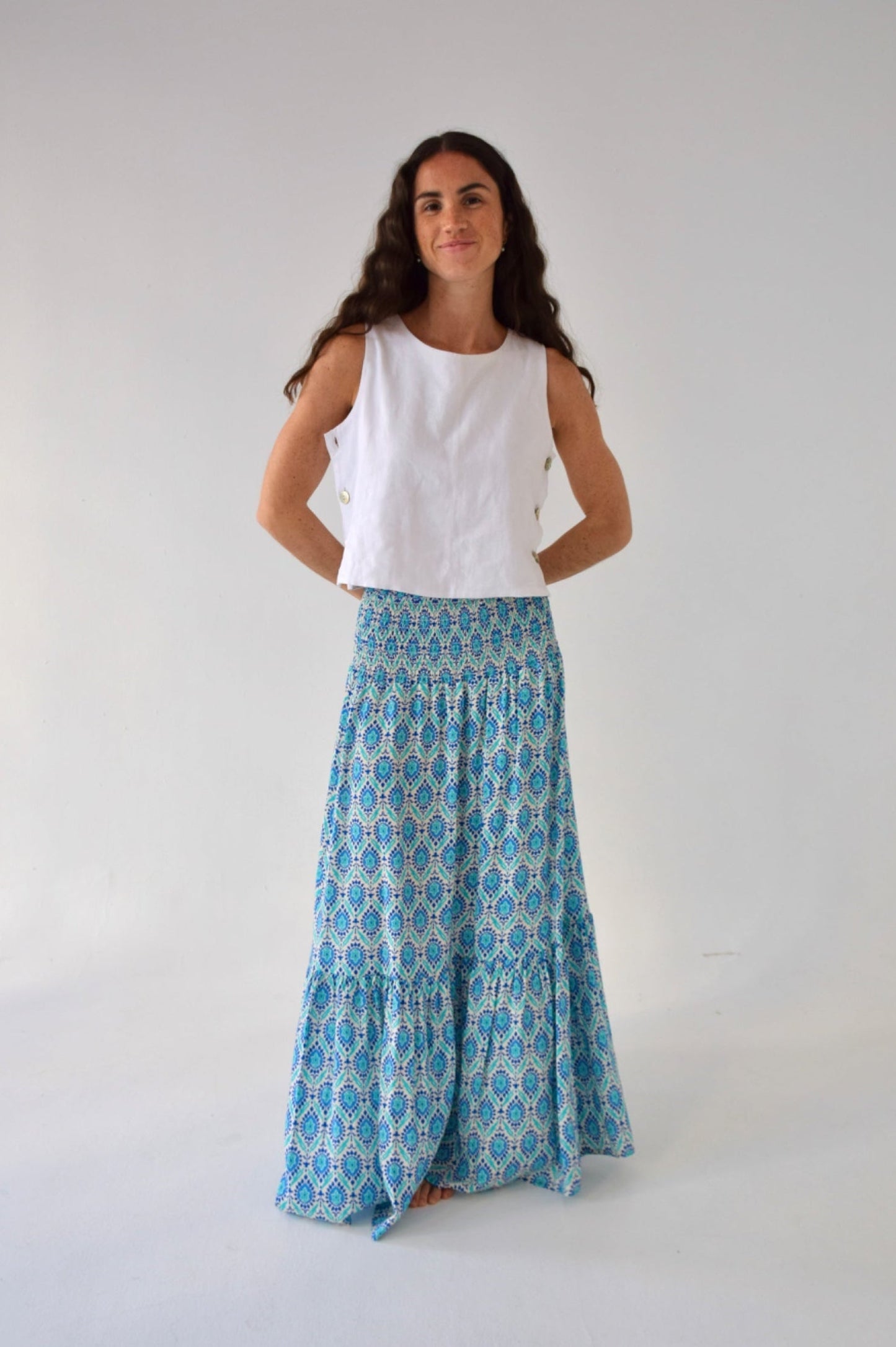 Mica Navy Skirt