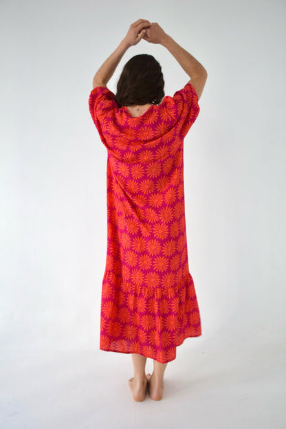 Mica Pink Floral Dress