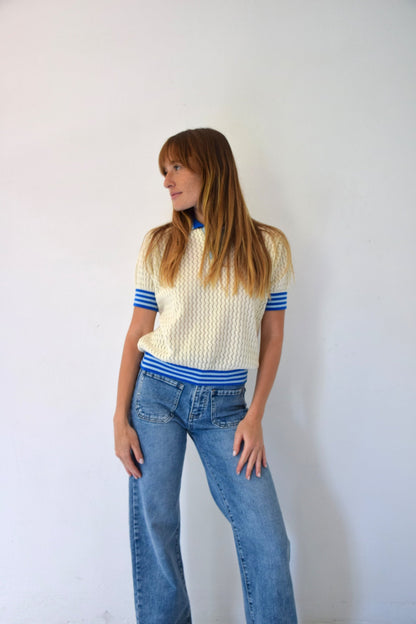 Polo Sara Azul y Celeste