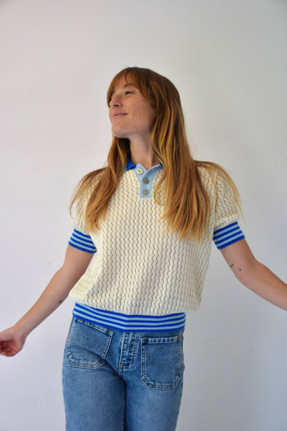 Polo Sara Azul y Celeste