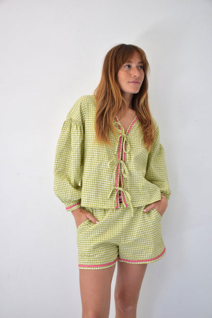 Blusa Marta Vichy Verde