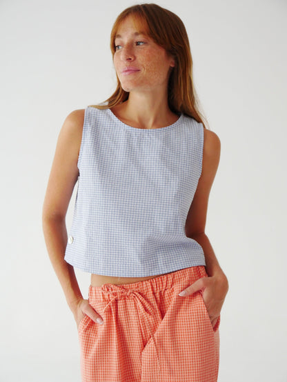 Top Claudia Vichy Azul Cielo