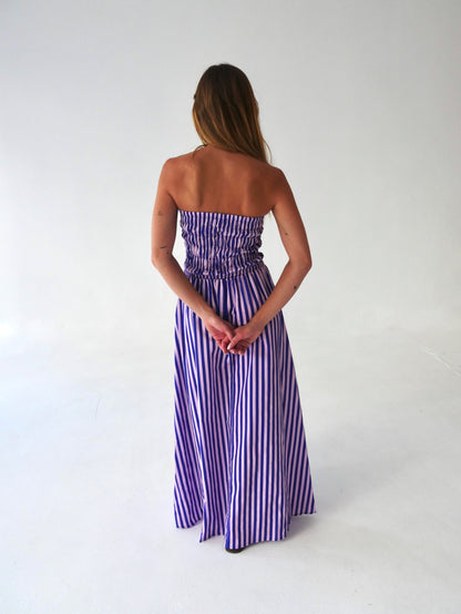 Emily Blue and Pink Striped Dress