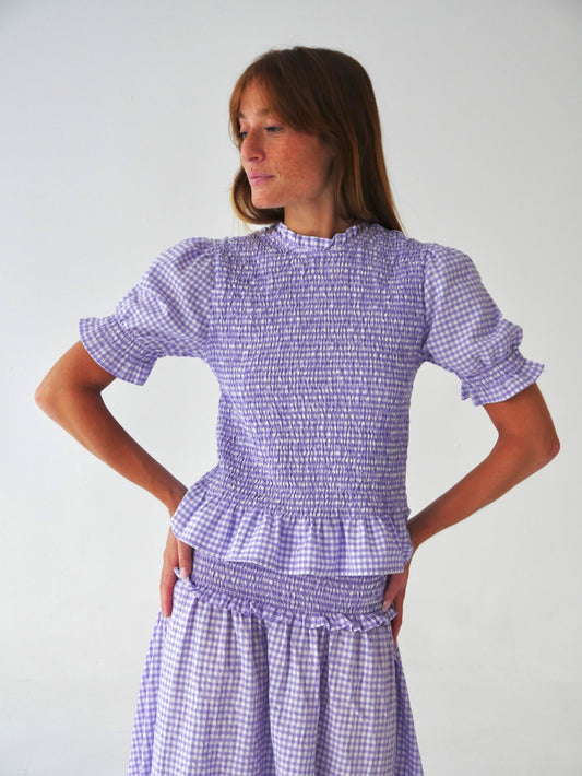 Top Lea Vichy Lavanda