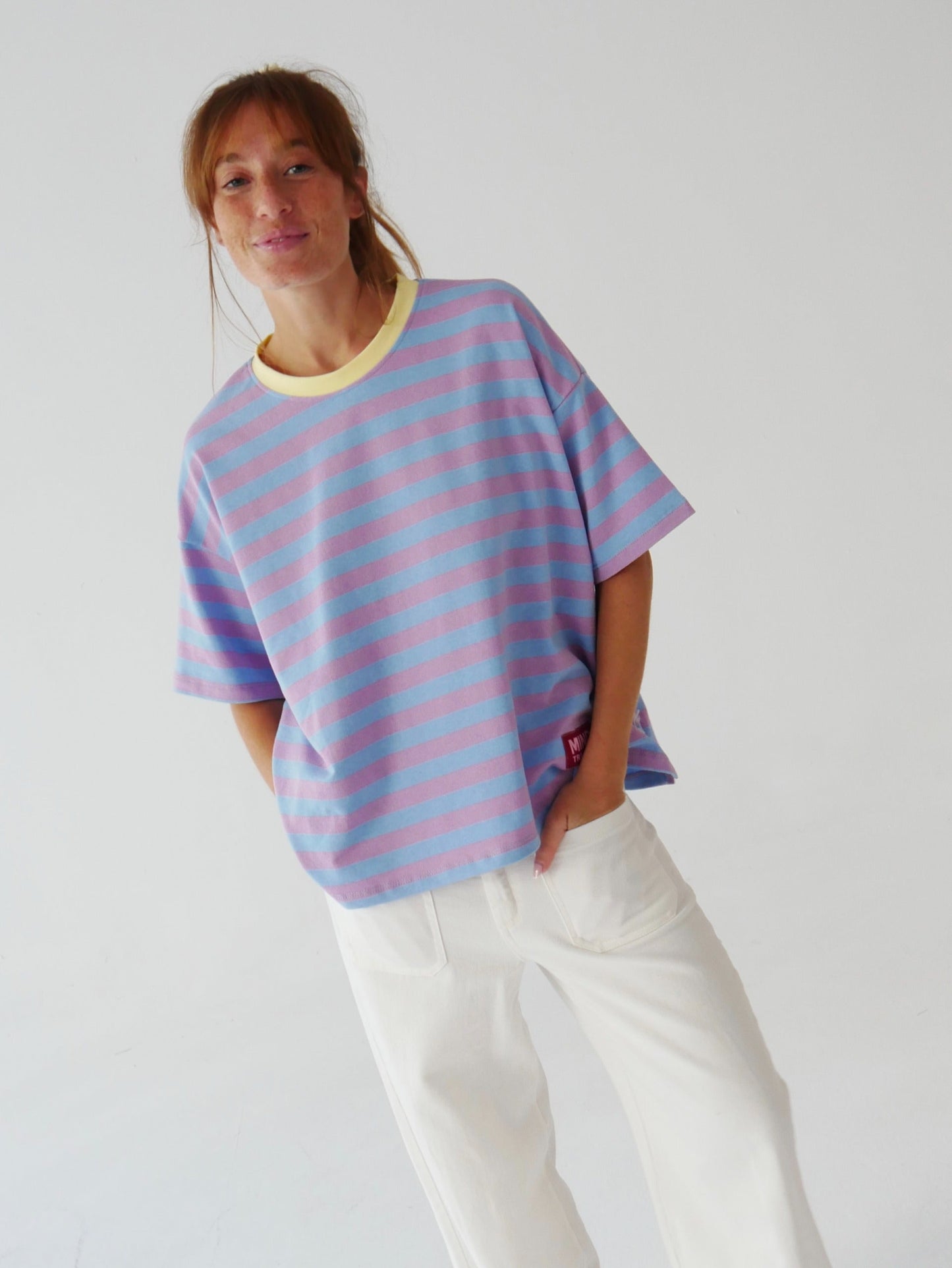 Camiseta Nunu Lila y Celeste